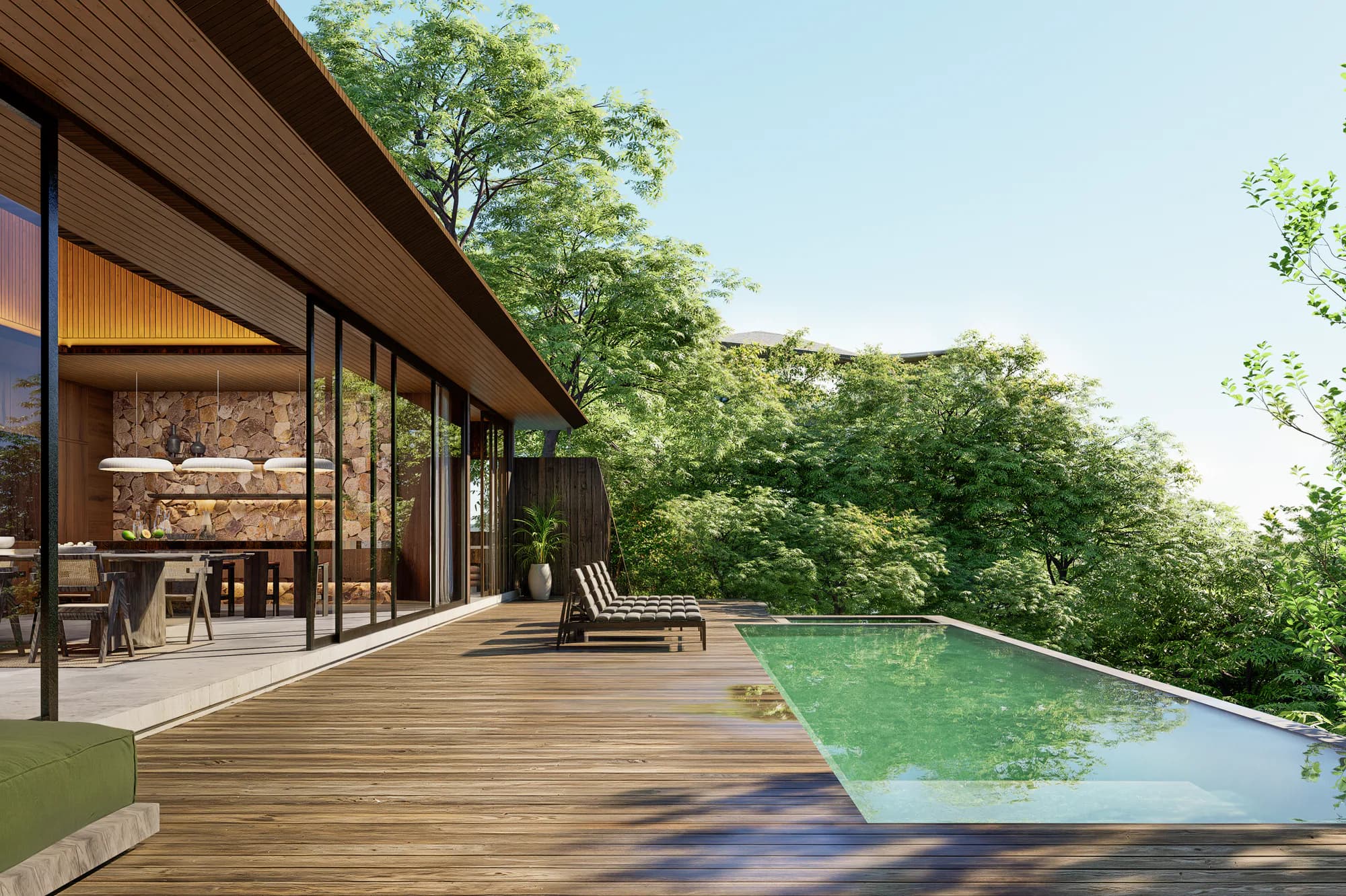 Four Bedroom Residence architectural rendering 3