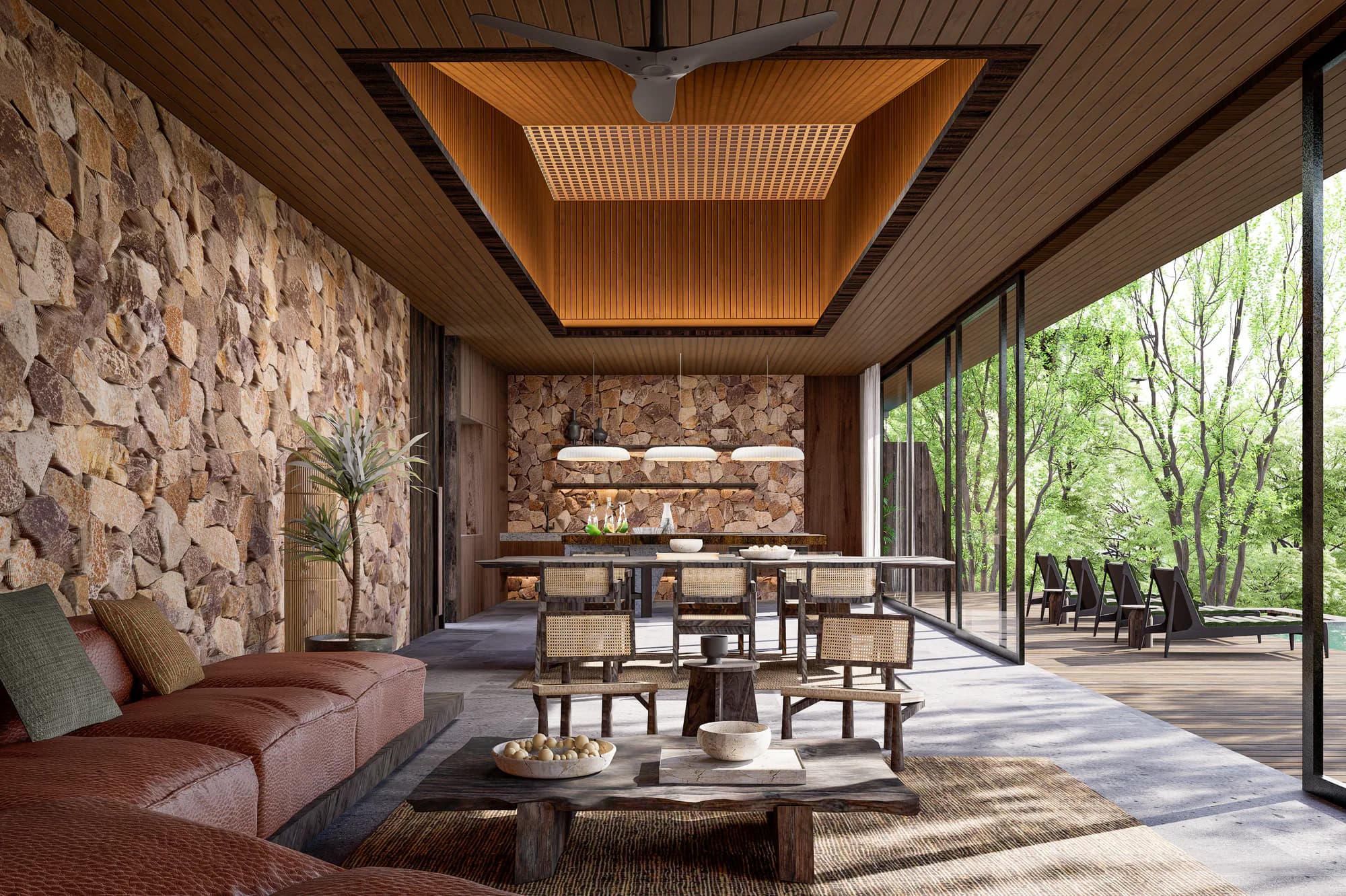 Four Bedroom Residence architectural rendering 4
