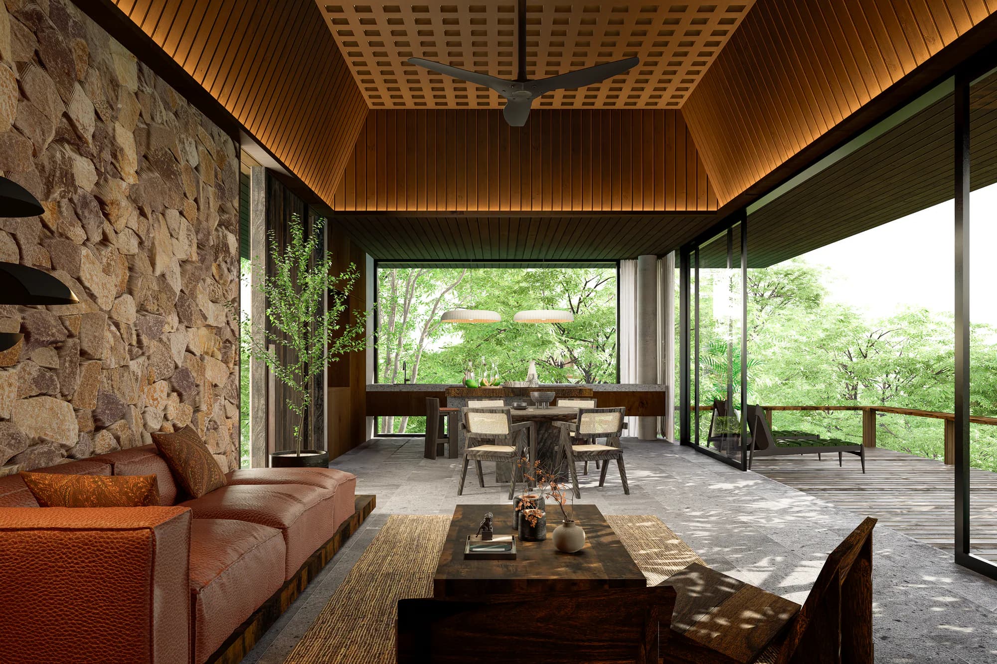 One Bedroom Residence architectural rendering 2