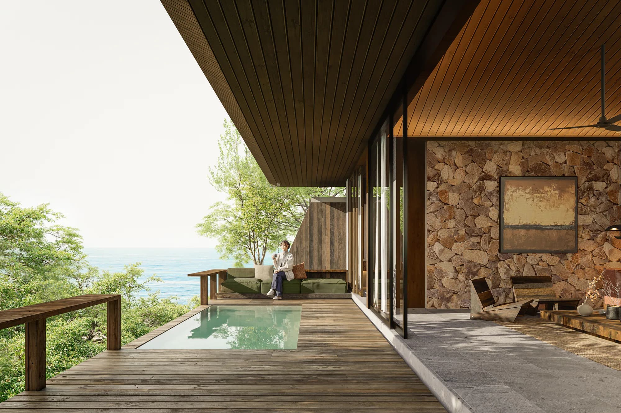 One Bedroom Residence architectural rendering 4