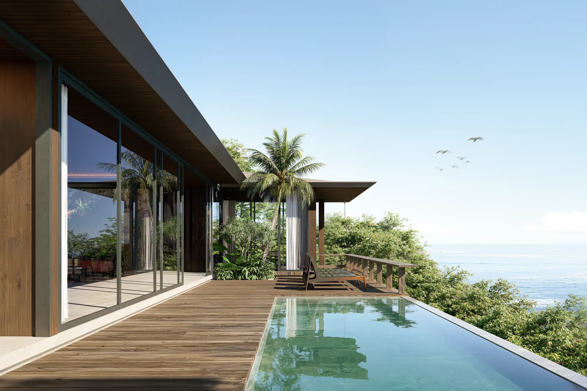 Three Bedroom Residence architectural rendering 3