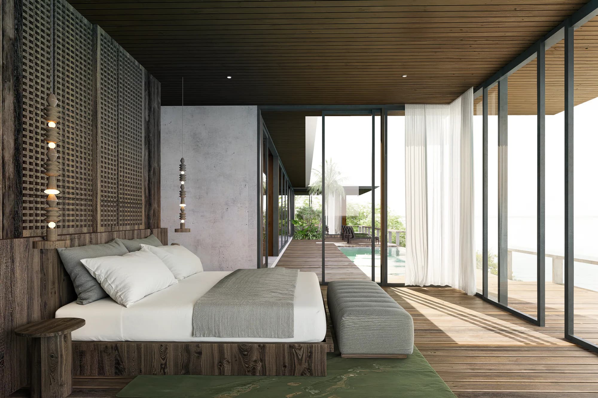 Three Bedroom Residence architectural rendering 4