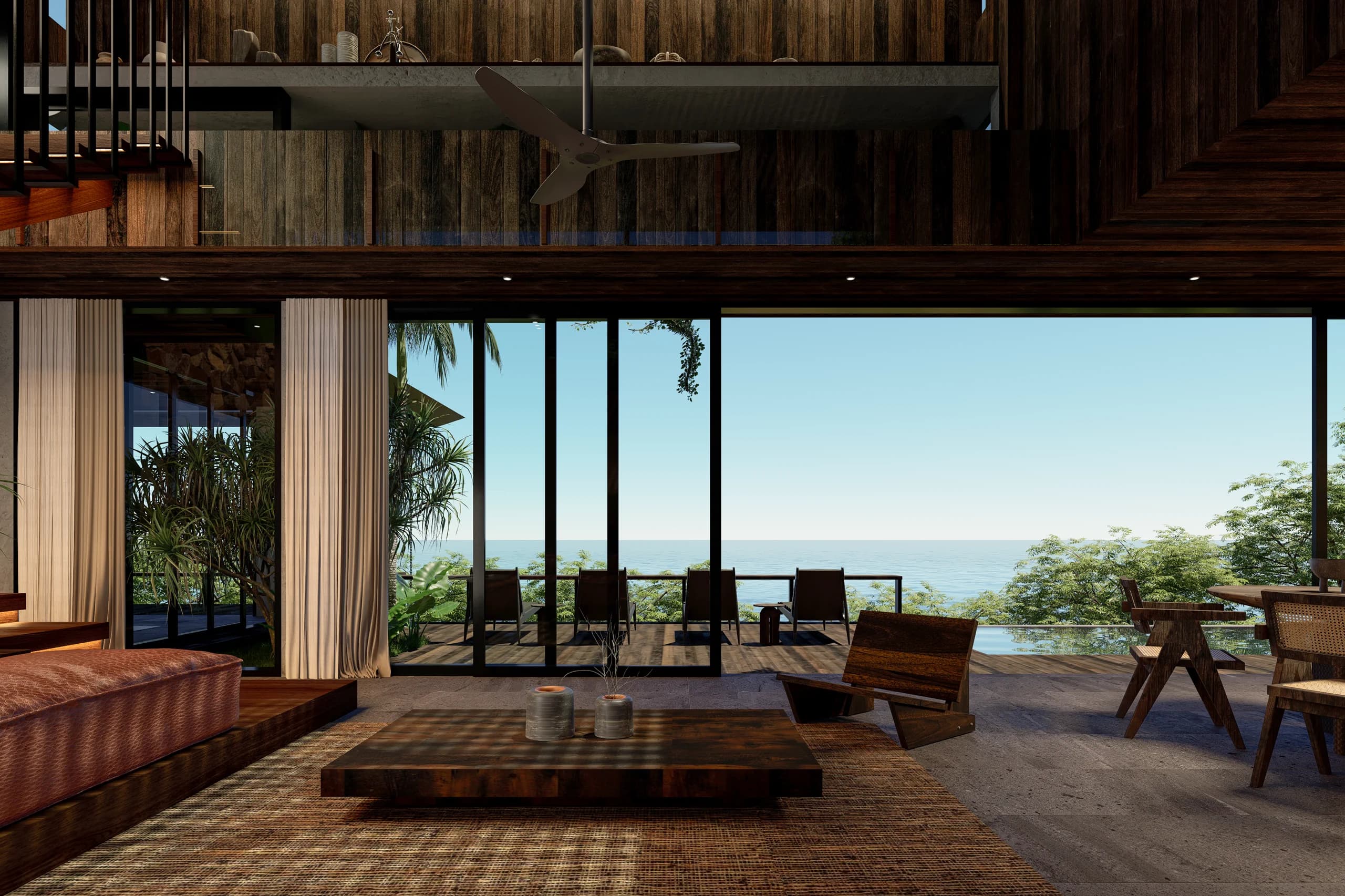 Three Bedroom Two-Storey Residence architectural rendering 3