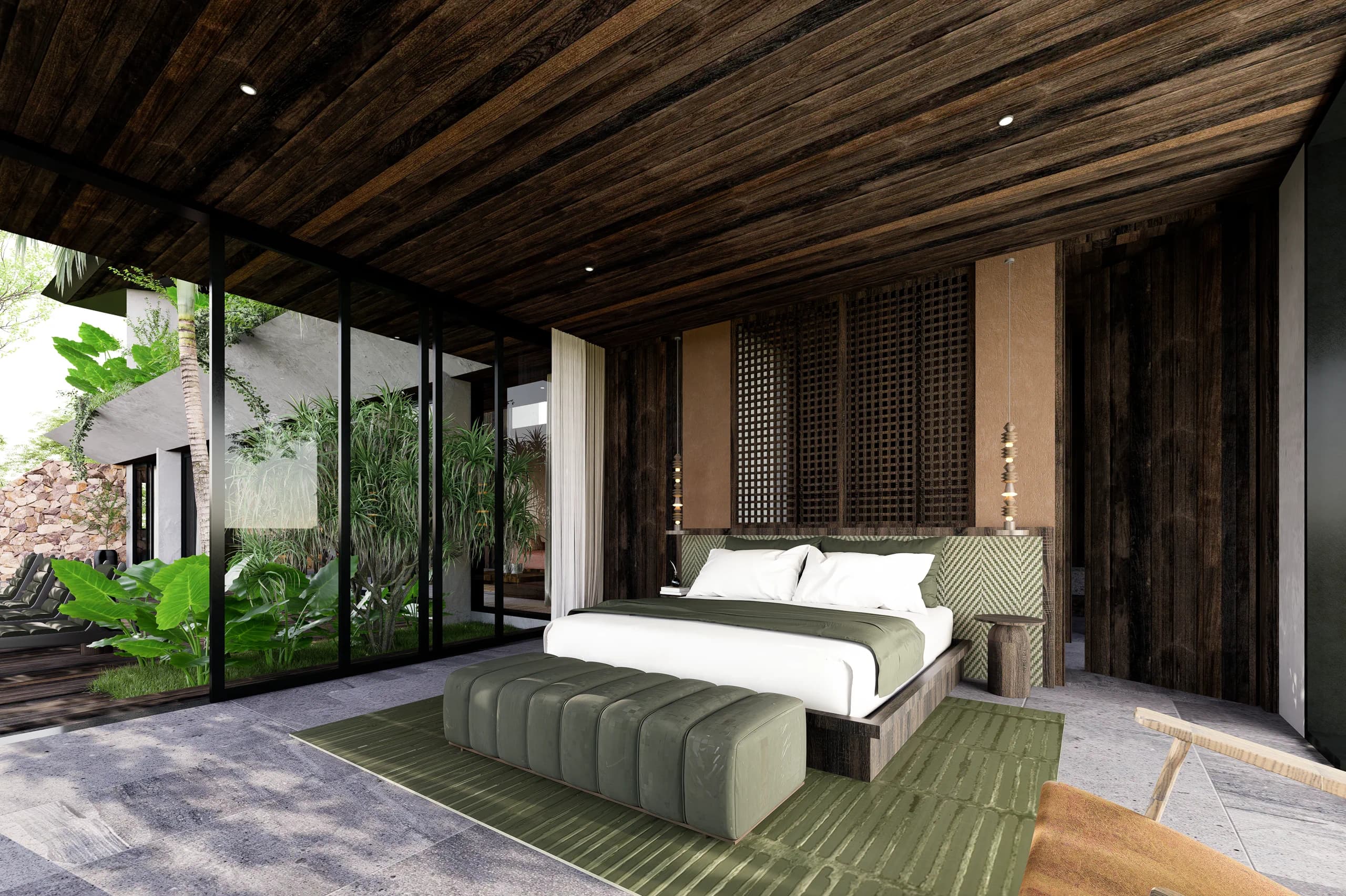 Three Bedroom Two-Storey Residence architectural rendering 5