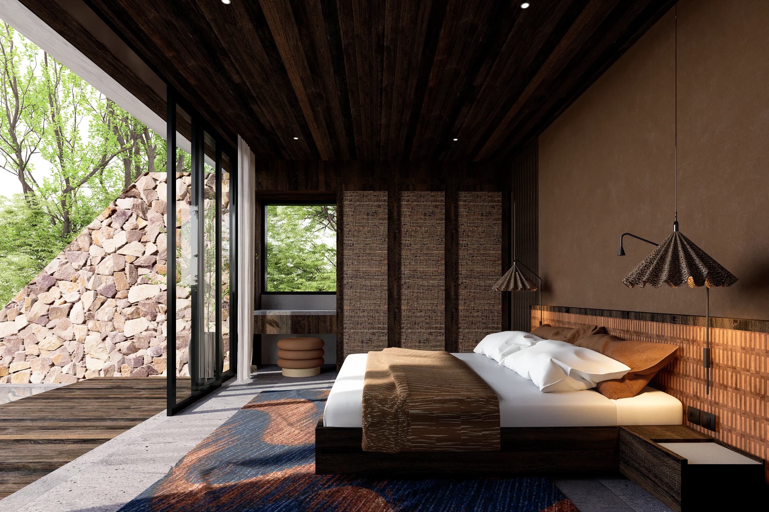 Three Bedroom Two-Storey Residence architectural rendering 6