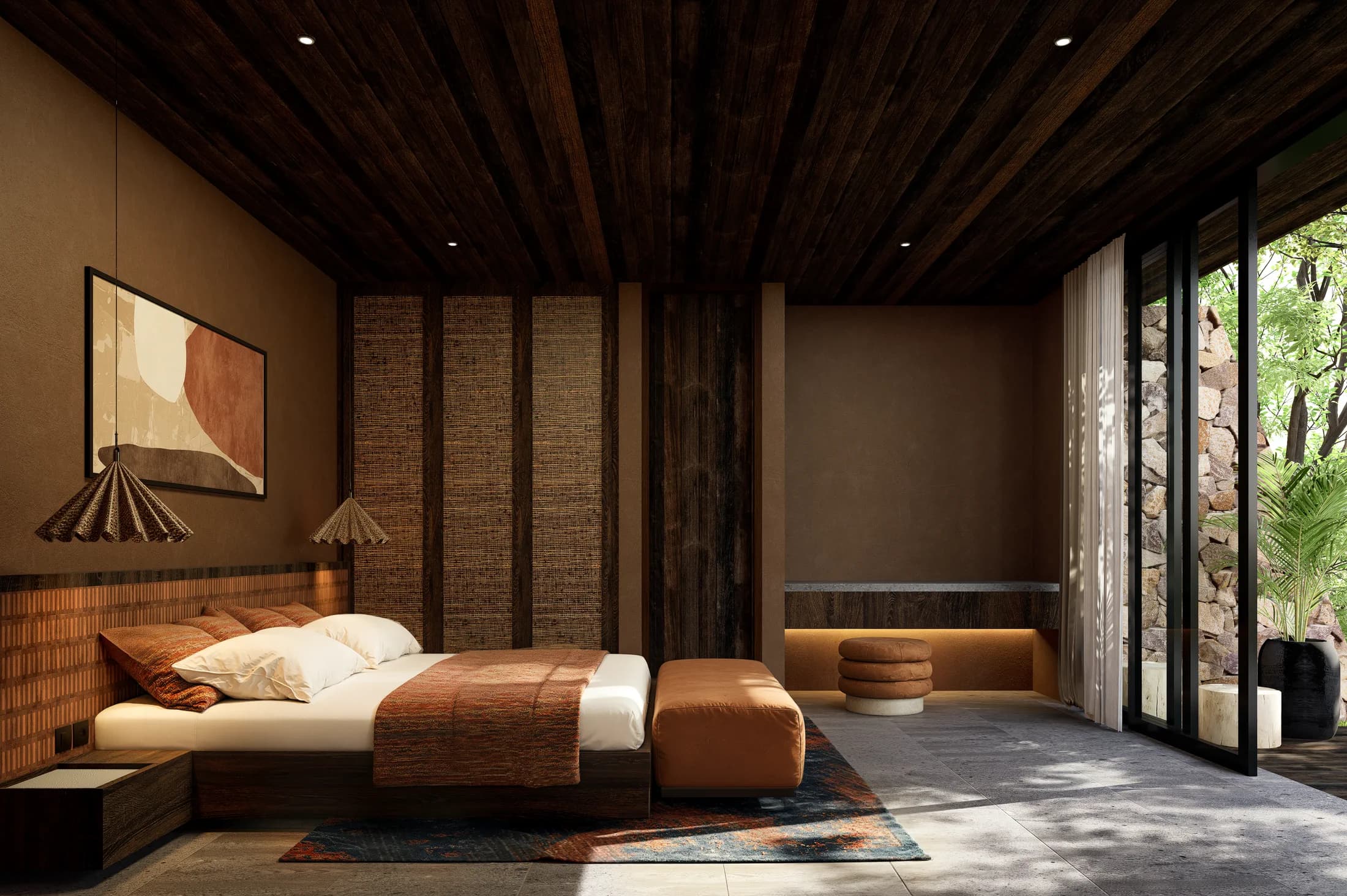 Two Bedroom Two-Storey Residence architectural rendering 4