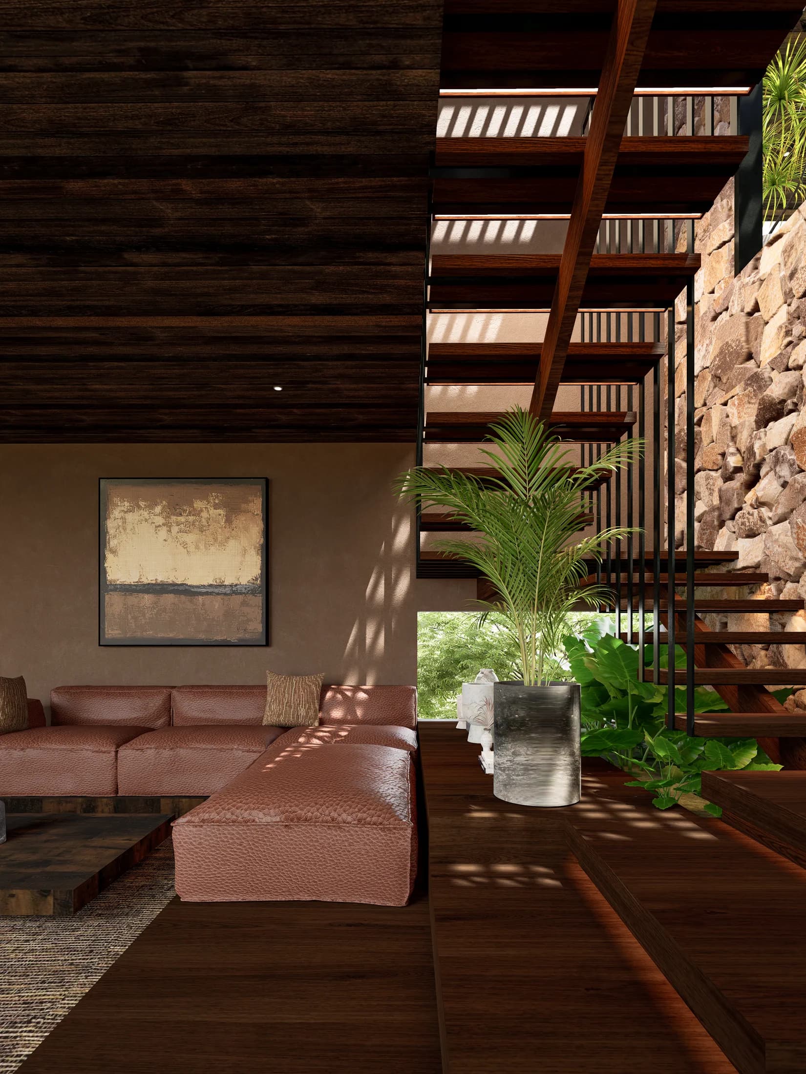 Two Bedroom Two-Storey Residence architectural rendering 5