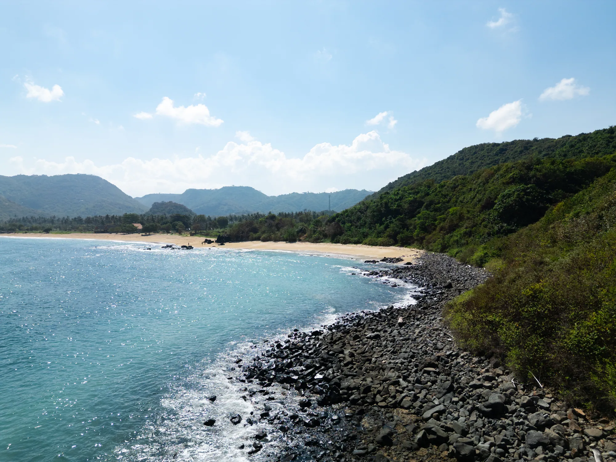 Aerial view 13 of Tampah Bay and the surrounding South Lombok coastline