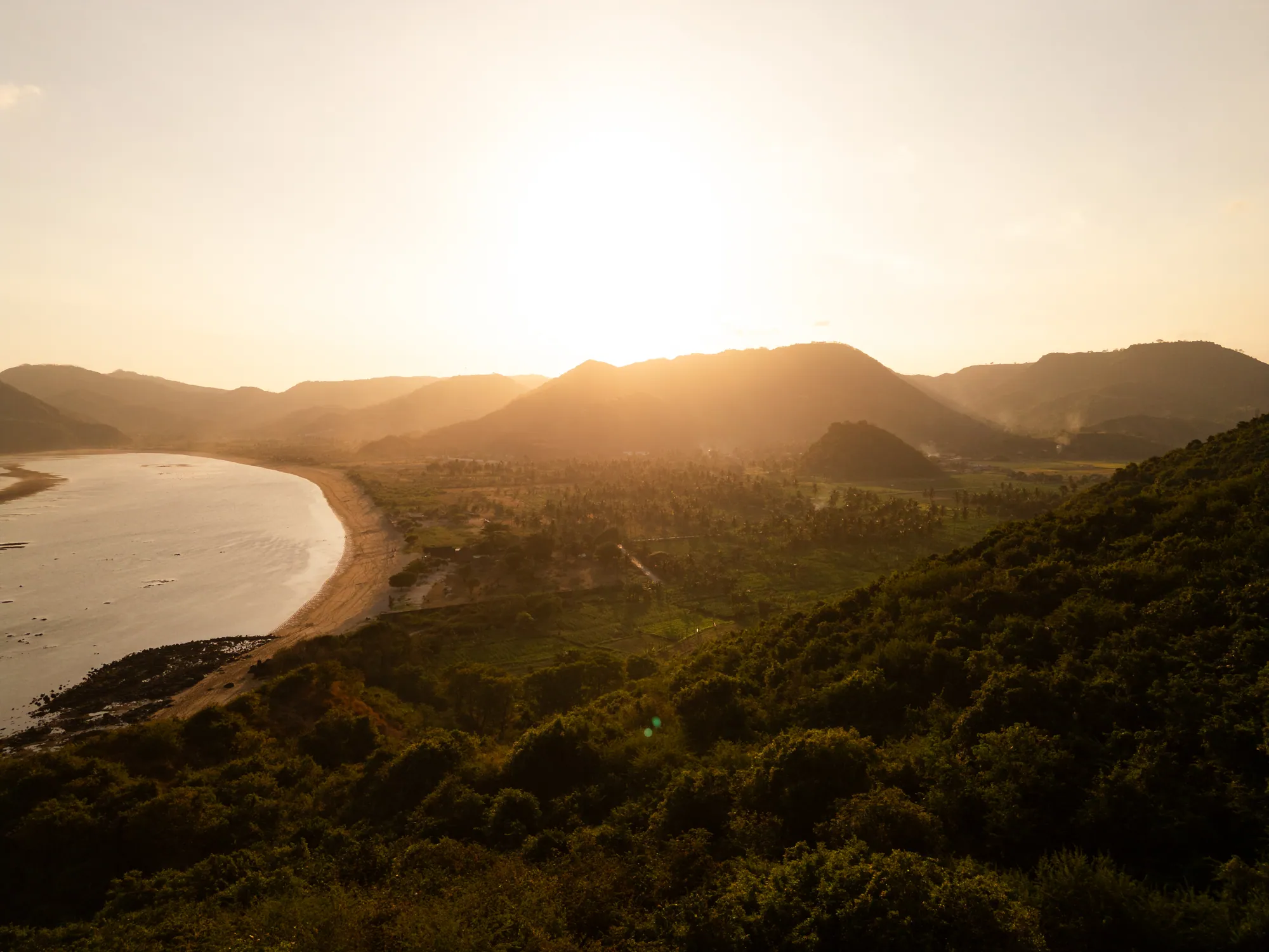 Aerial view 25 of Tampah Bay and the surrounding South Lombok coastline