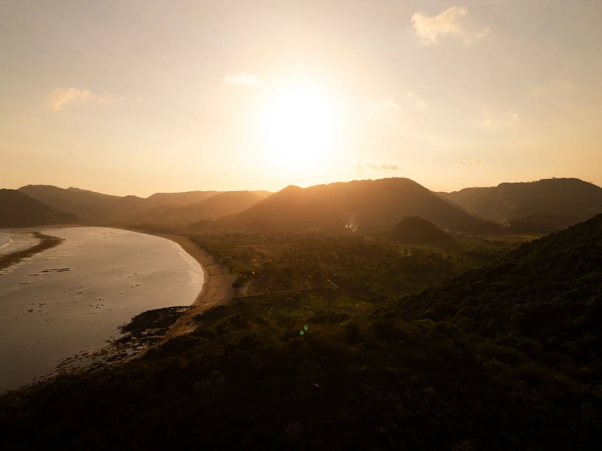 Aerial view 26 of Tampah Bay and the surrounding South Lombok coastline